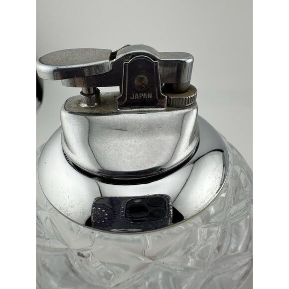 Princess House "Highlights" Cut Crystal Lighter and Toothpick Holder Set 1980s - Picture 4 of 11
